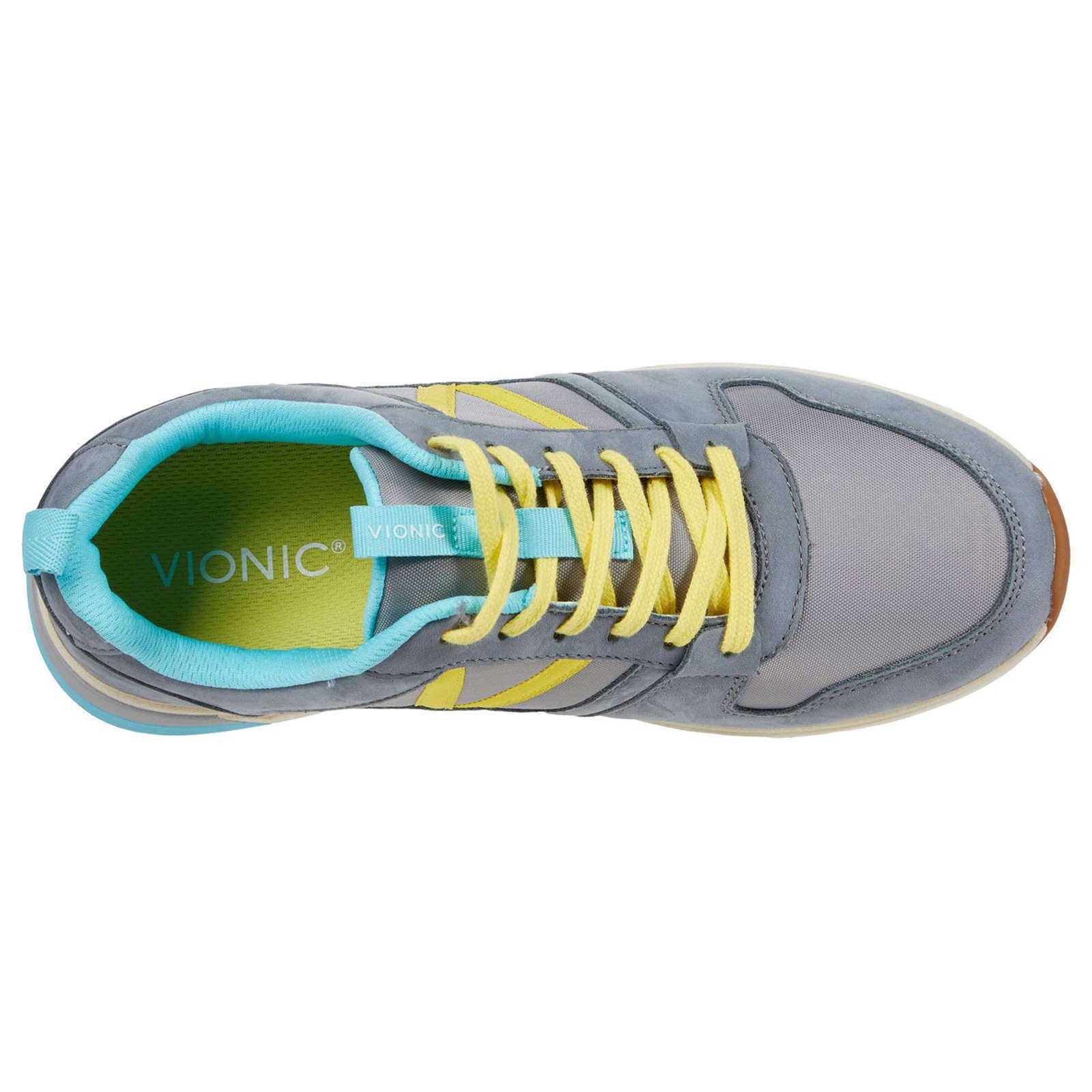 Vionic Curran Rechelle Nubuck Womens Trainers#color_light grey