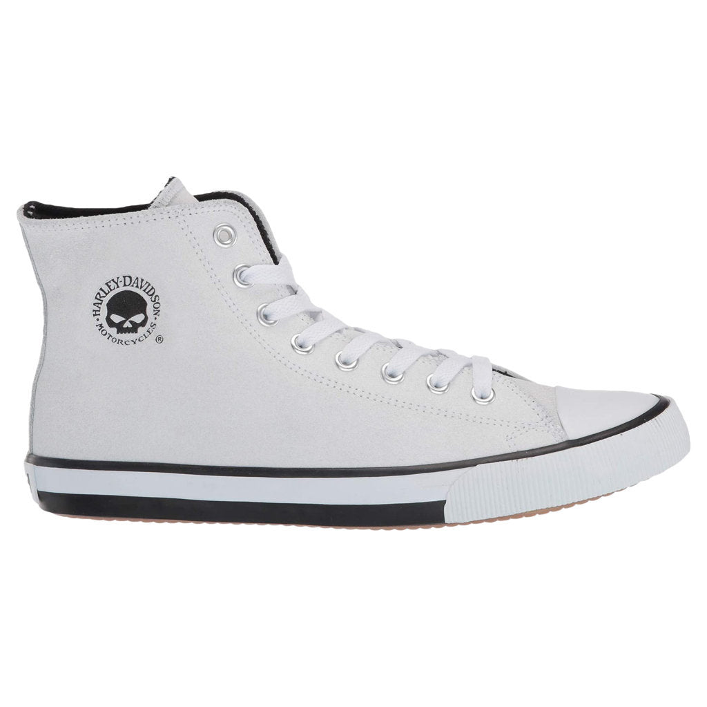 Harley Davidson Baxter Leather Men's Trainers#color_white