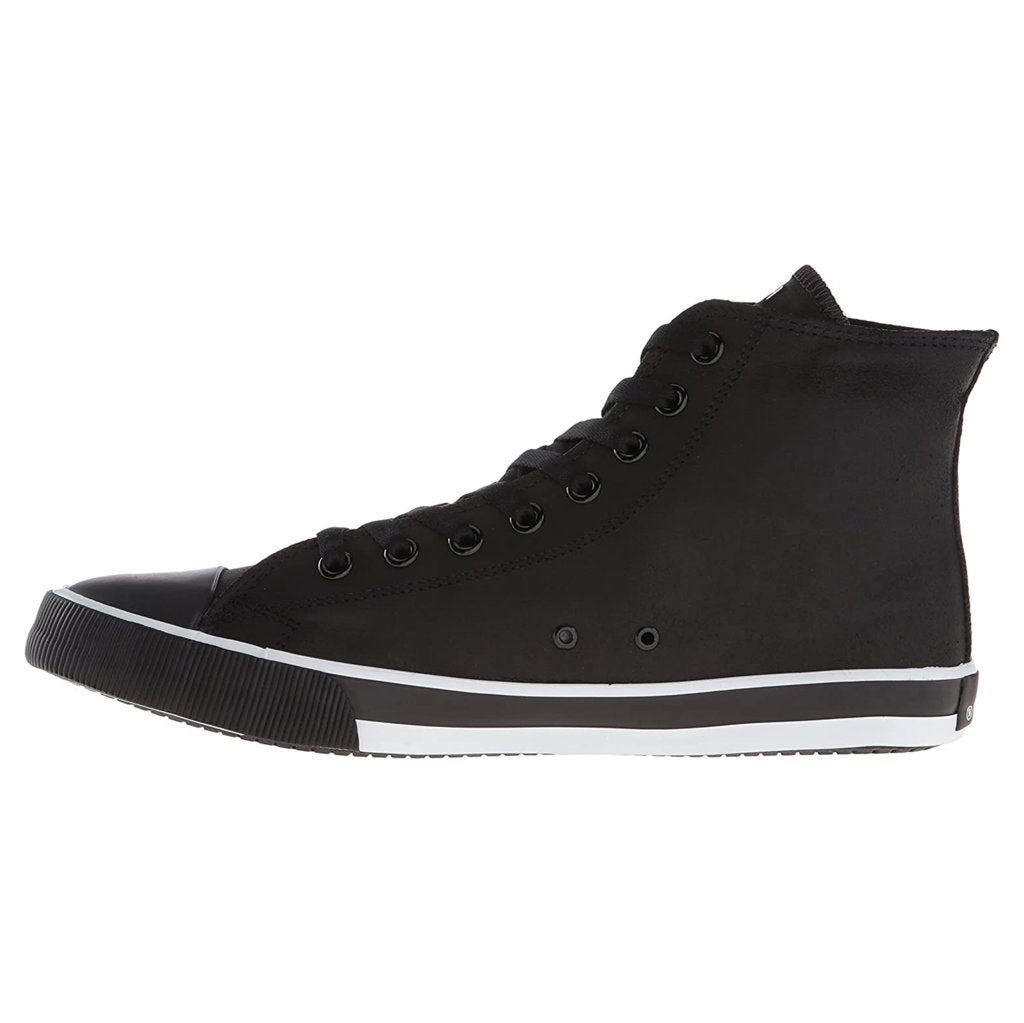 Harley Davidson Baxter Leather Men's Trainers#color_black white