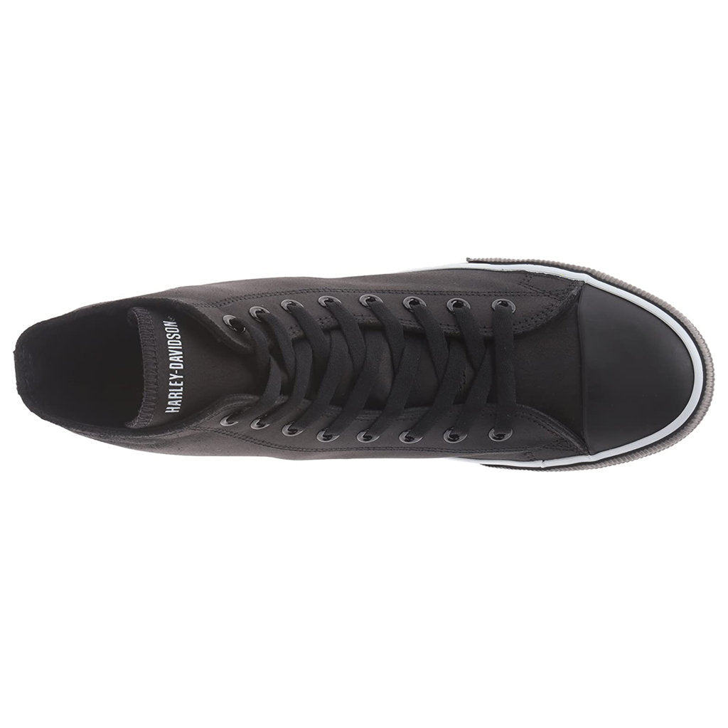 Harley Davidson Baxter Leather Men's Trainers#color_black white