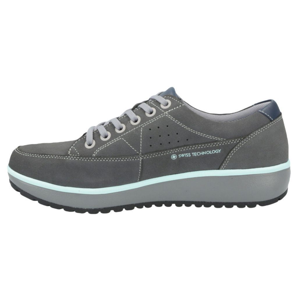 Joya Vancouver Nubuck Leather Women's Trainers#color_grey blue