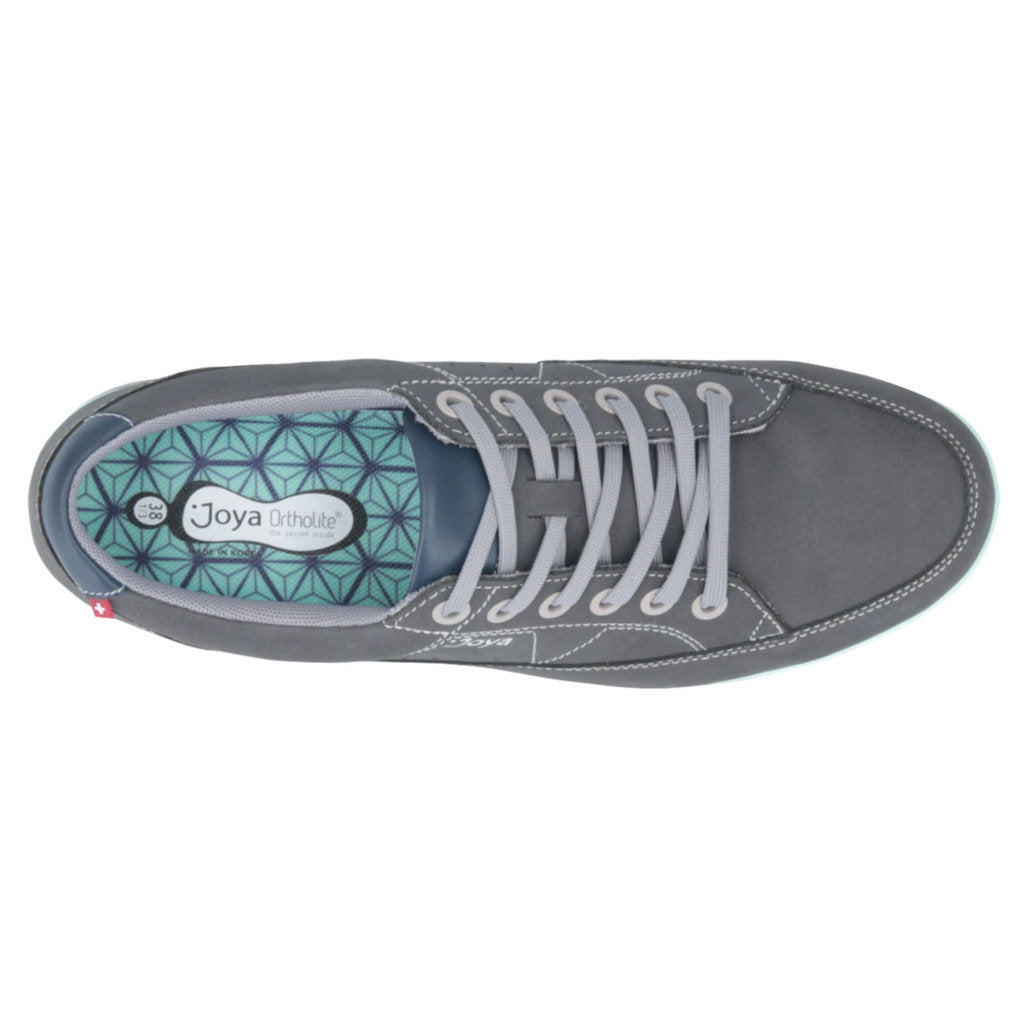 Joya Vancouver Nubuck Leather Women's Trainers#color_grey blue