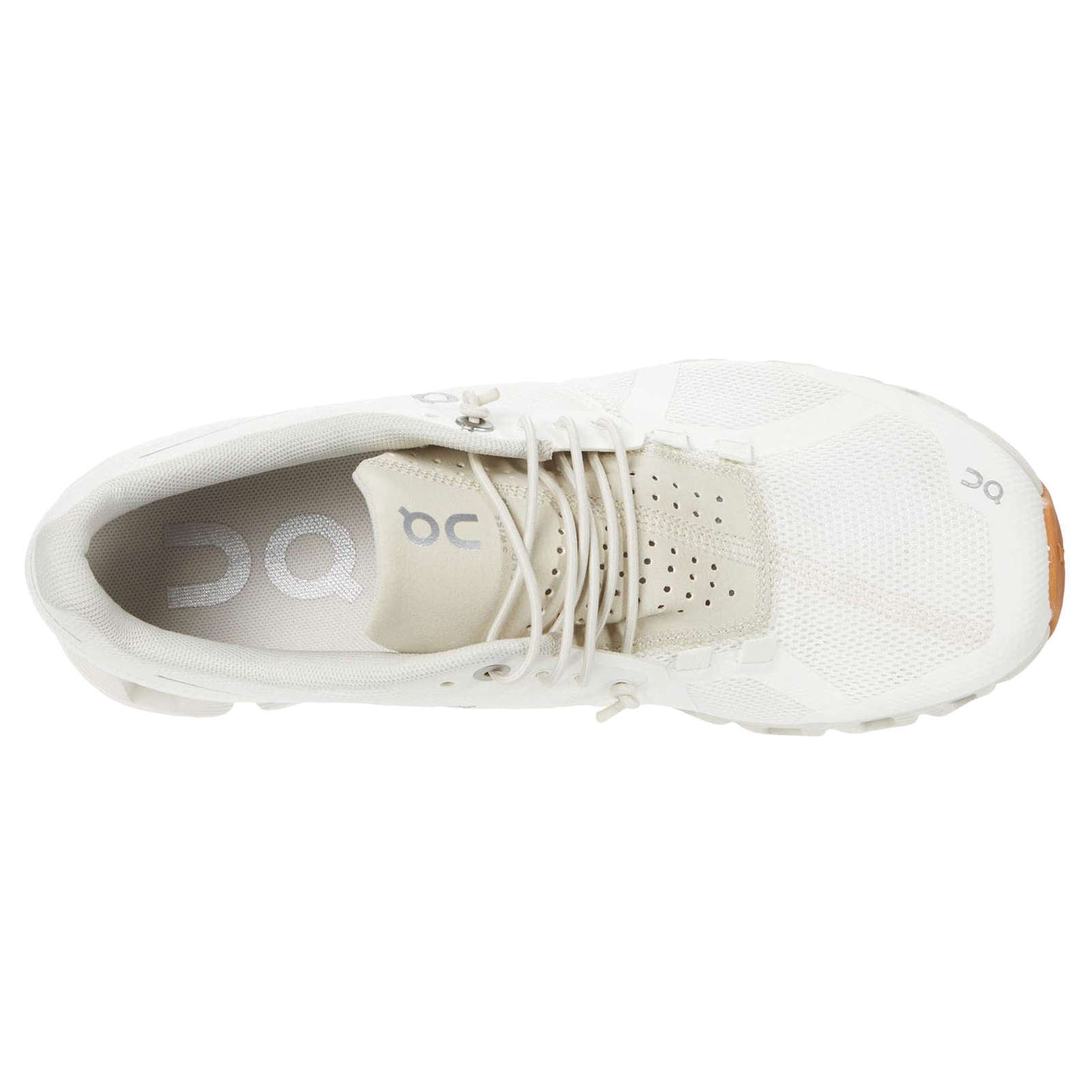 On Running Cloud Mesh Women's Low-Top Trainers#color_white sand