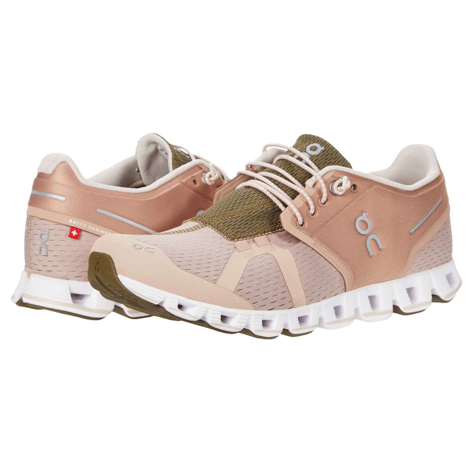 On Running Cloud Mesh Women's Low-Top Trainers#color_rosebrown camo