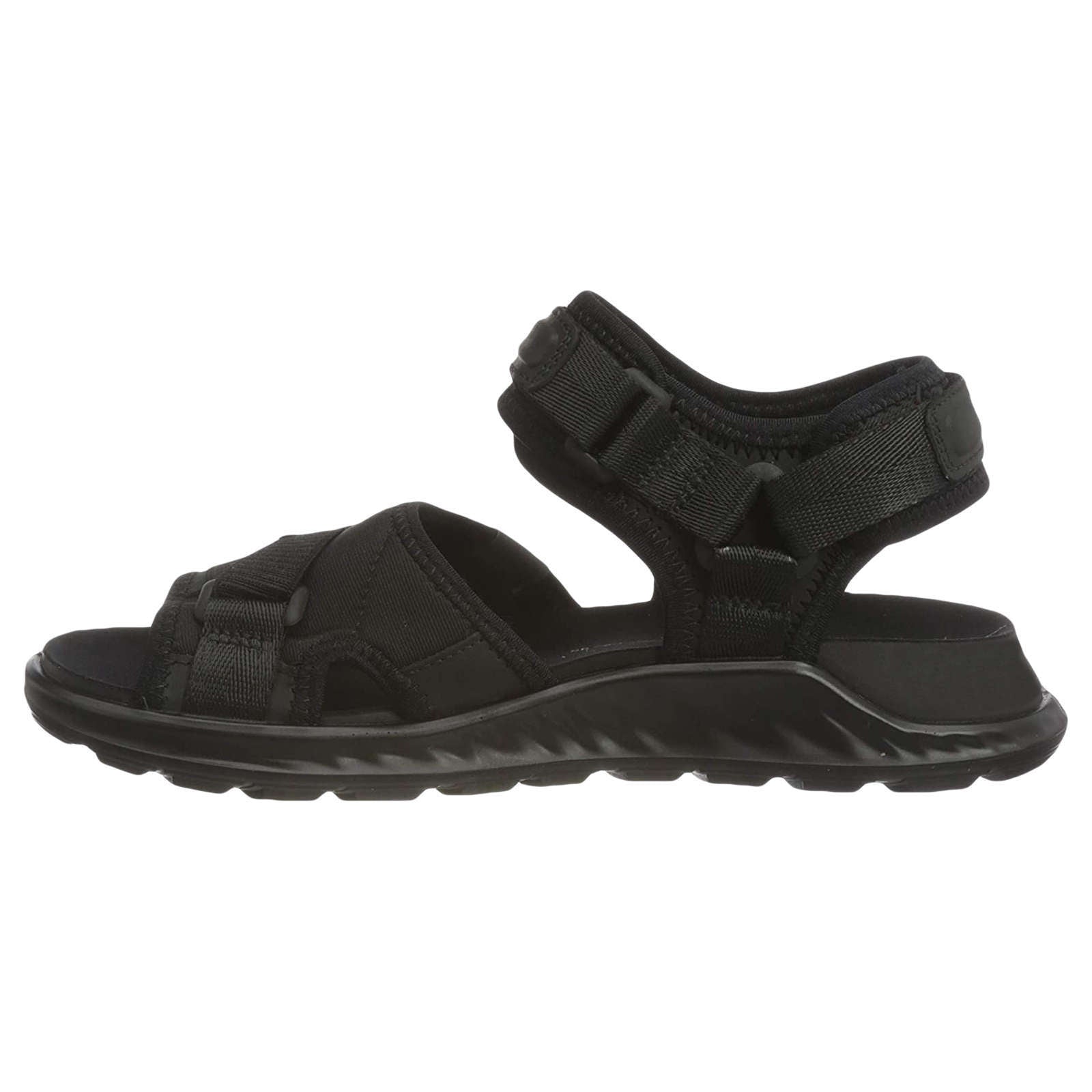 Ecco Exowrap Nubuck Textile Womens Sandals#color_black