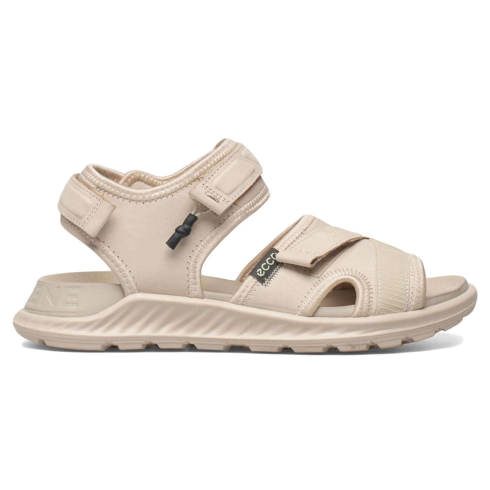 Ecco Exowrap Nubuck Textile Womens Sandals#color_limestone