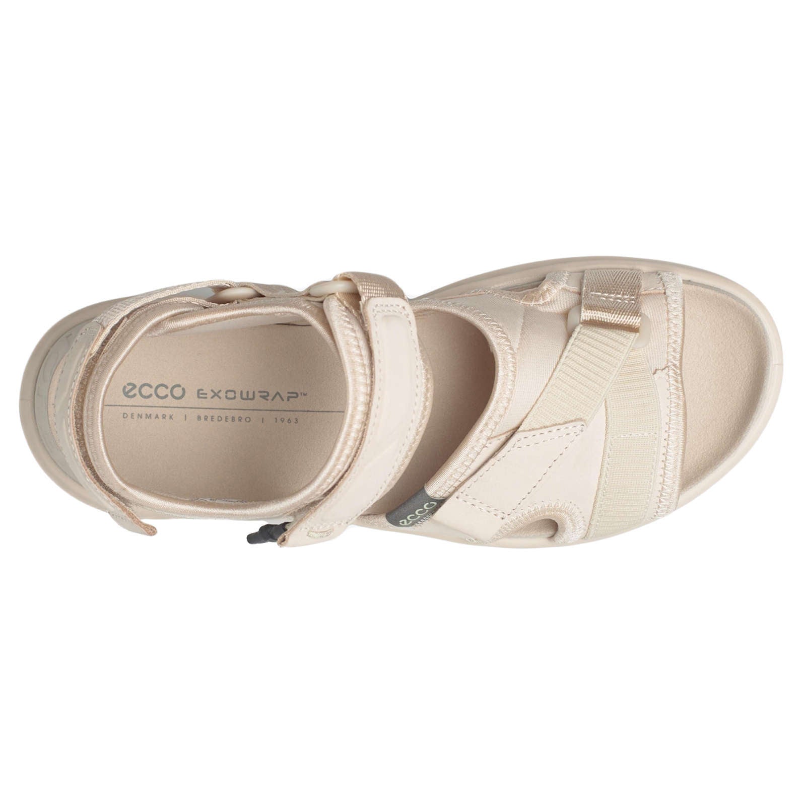 Ecco Exowrap Nubuck Textile Womens Sandals#color_limestone