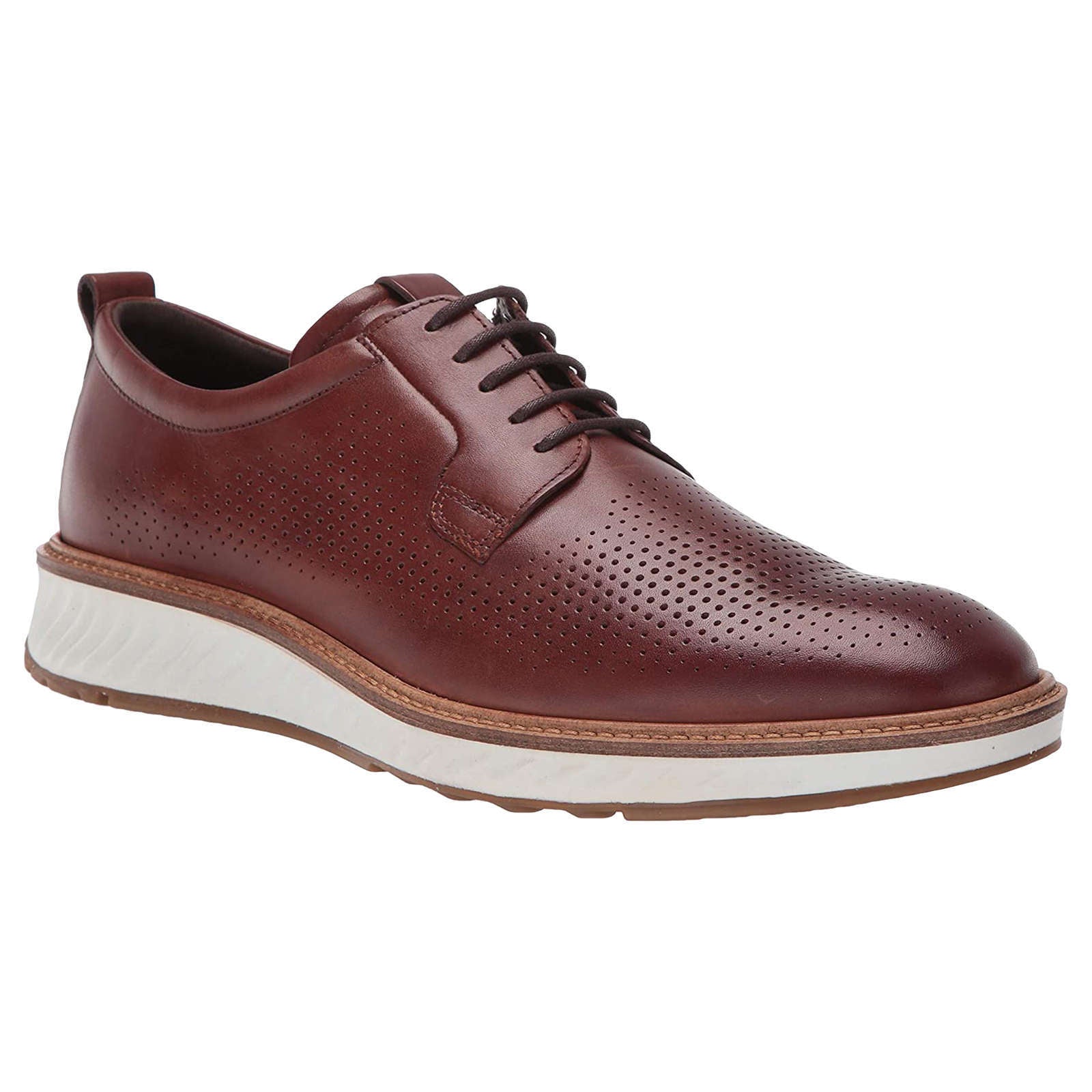 Ecco ST 1 Hybrid 836804 Leather Mens Shoes#color_cognac