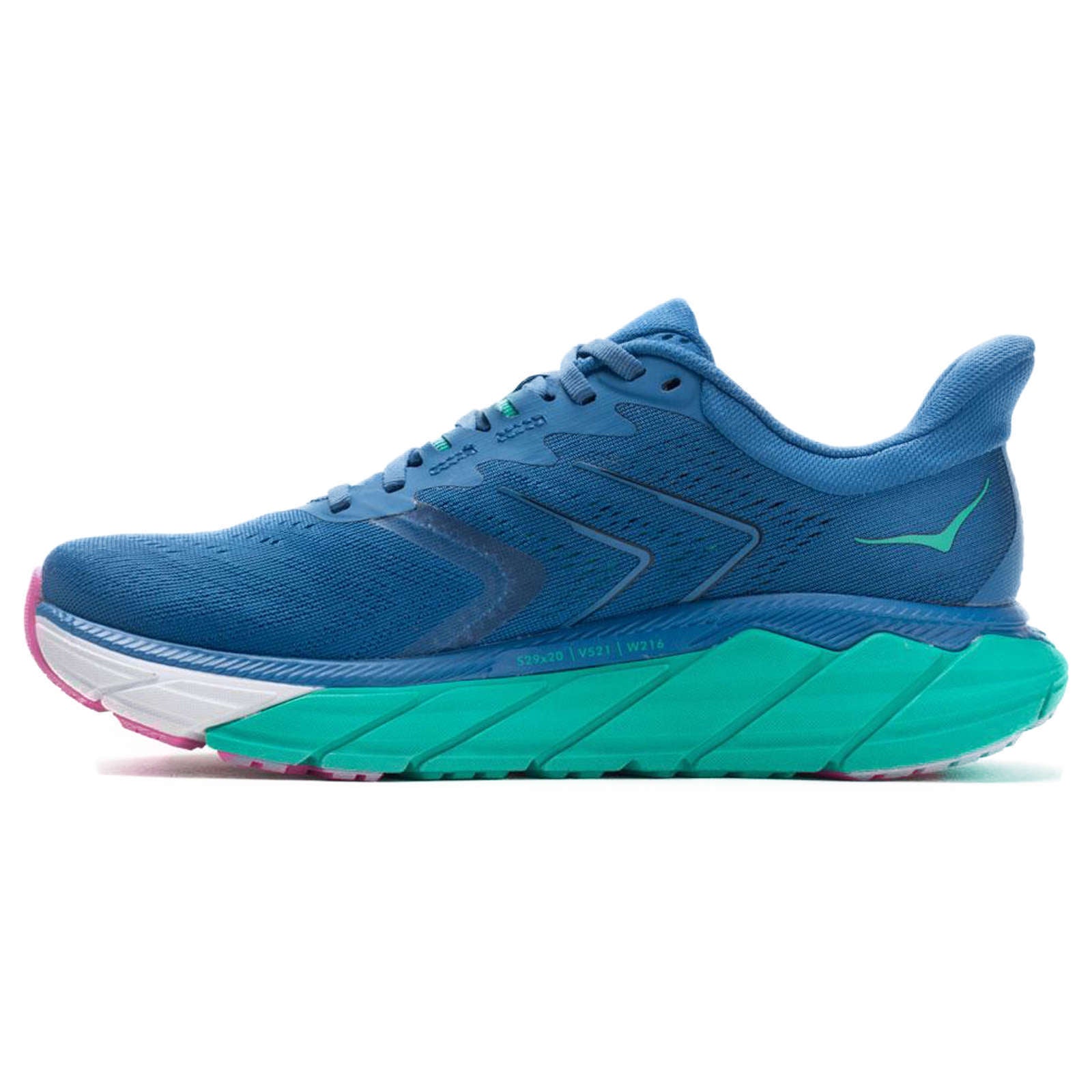 Hoka One One Arahi 5 Synthetic Textile Women's Low-Top Road Running Trainers#color_vallarta blue atlantis