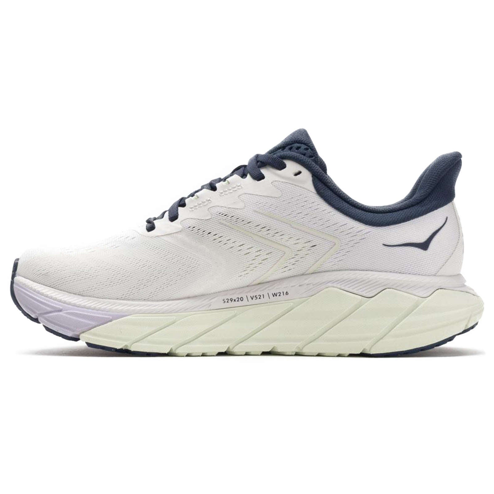 Hoka One One Arahi 5 Synthetic Textile Women's Low-Top Road Running Trainers#color_blanc de blanc outer space