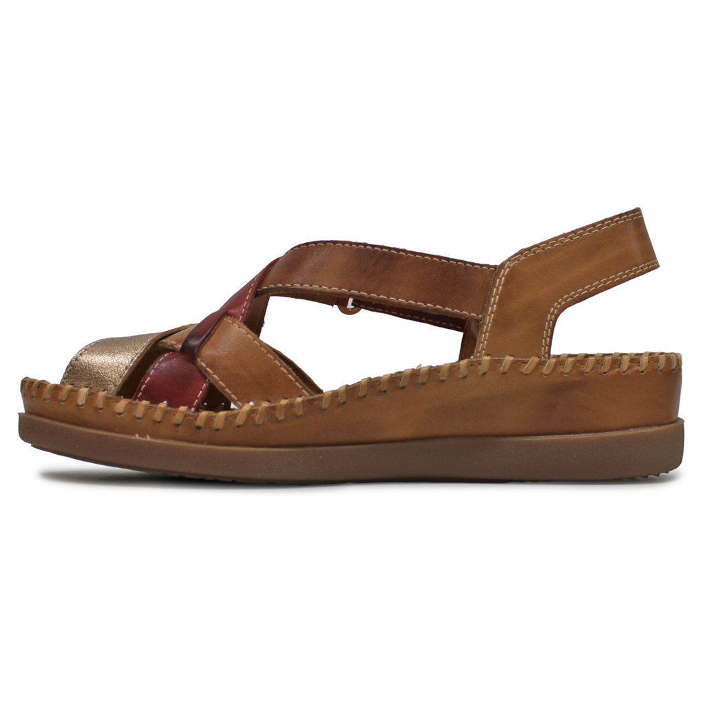 Pikolinos Cadaques W8K Leather Womens Sandals#color_almond