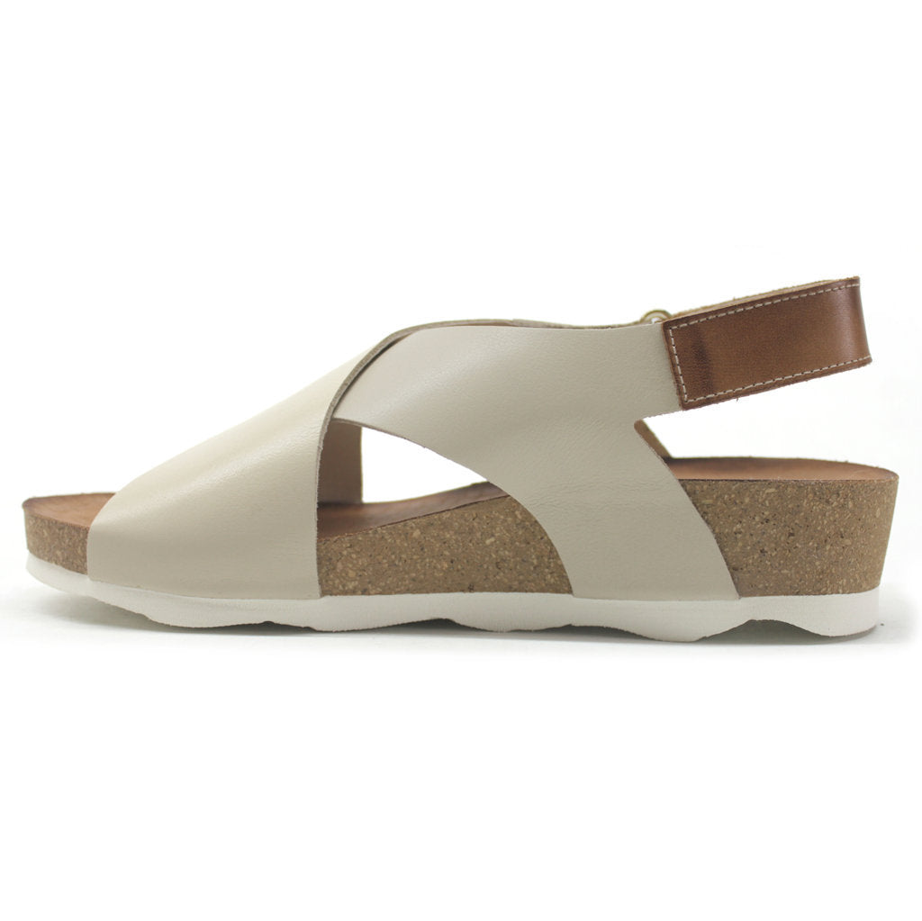 Pikolinos Mahon Leather Womens Sandals#color_marfil