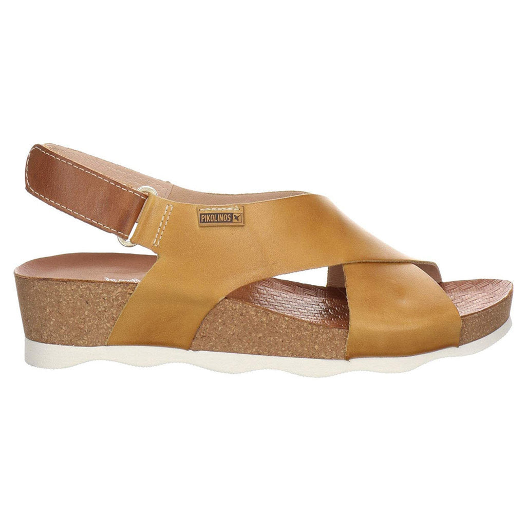 Pikolinos Mahon Leather Womens Sandals#color_honey