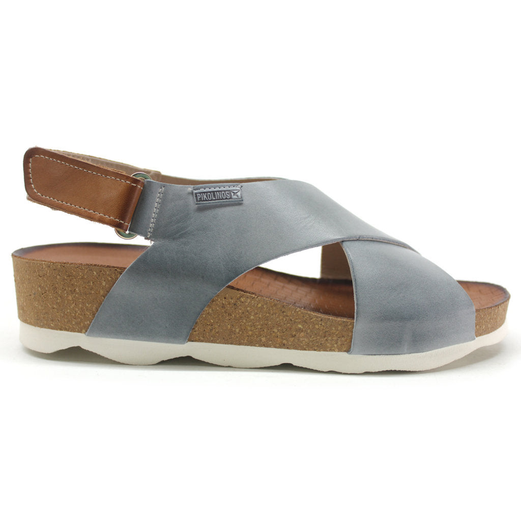 Pikolinos Mahon Leather Womens Sandals#color_denim