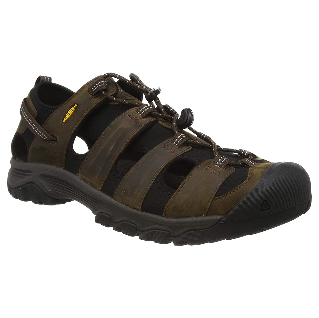 Keen Targhee III Waterproof Leather Men's Hiking Sandals#color_bison mulch