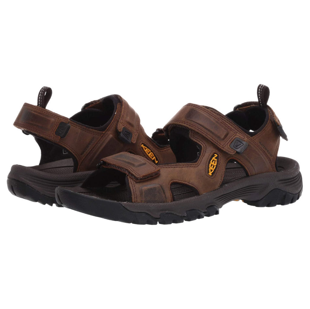 Keen Targhee III Waterproof Leather Men's Hiking Sandals#color_bison mulch