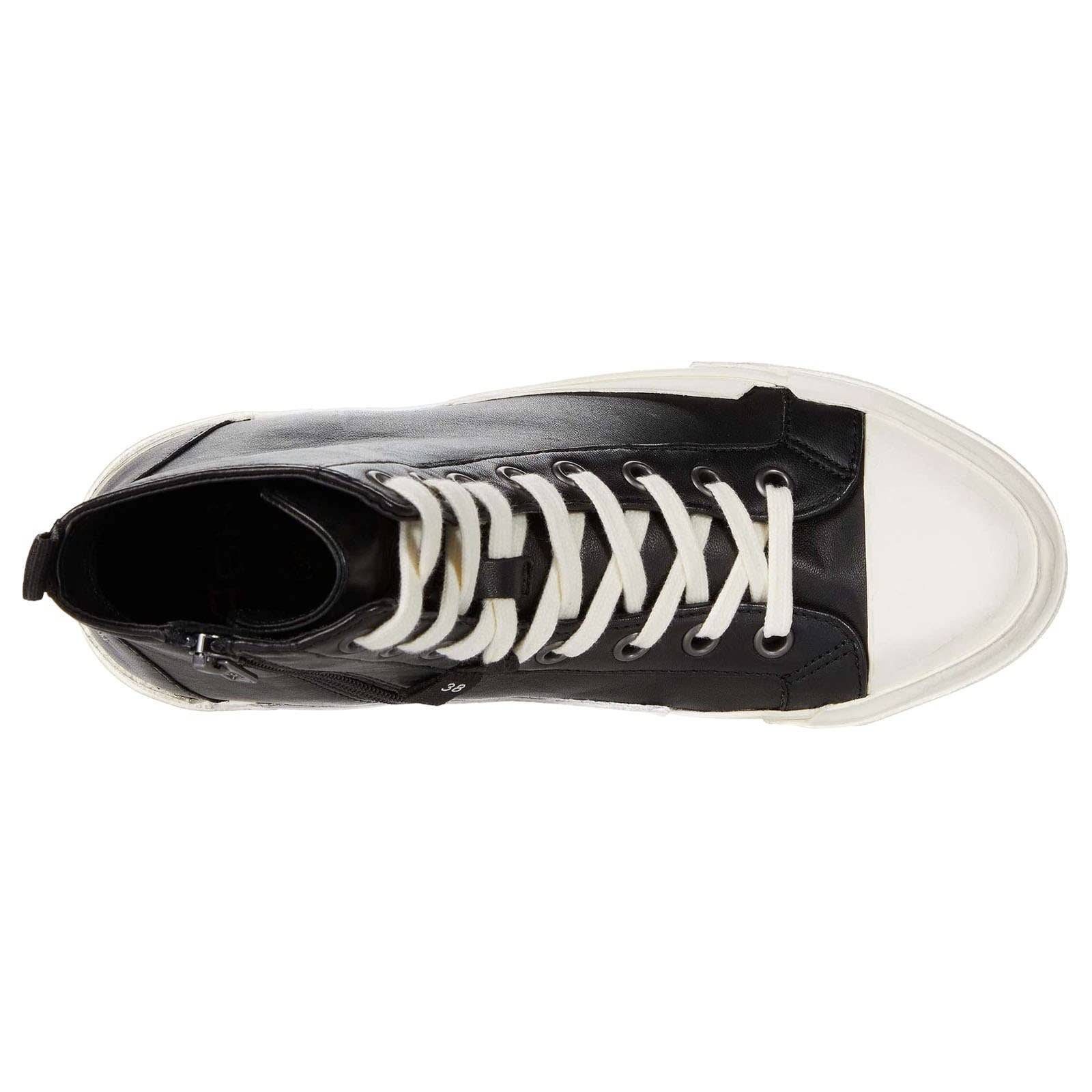 Ash Ghibly Bis Leather Women's High-Top Trainers#color_black