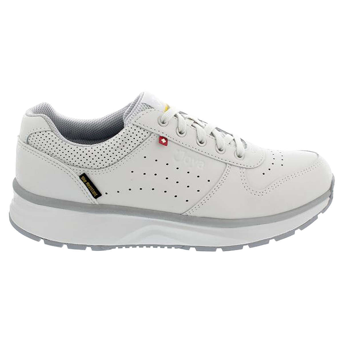 Joya Dynamo III SR Leather Women's Wide Trainers#color_white