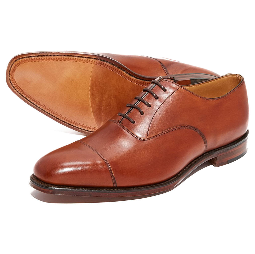 Loake Aldwych Polished Leather Men's Oxford Shoes#color_mahogany