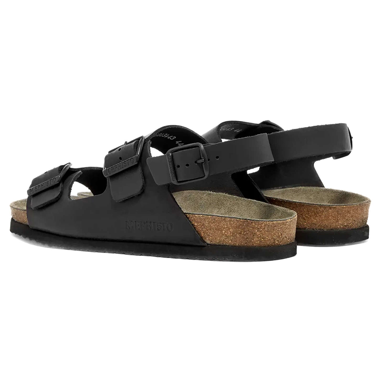 Mephisto Nardo Nubuck Mens Sandals#color_black