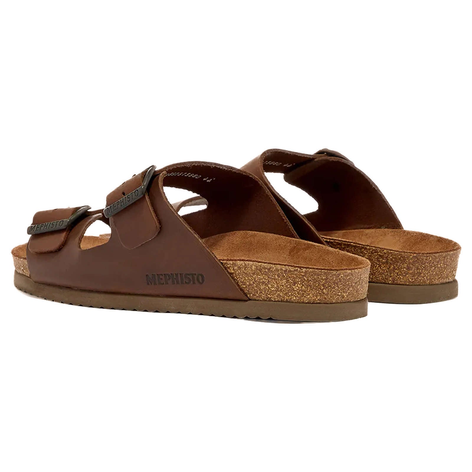 Mephisto Nerio Nubuck Mens Sandals#color_dark brown