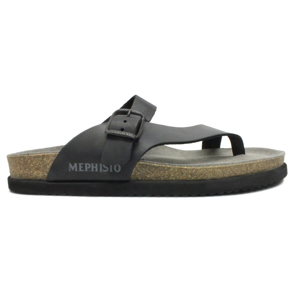 Mephisto Niels Nubuck Mens Sandals#color_black