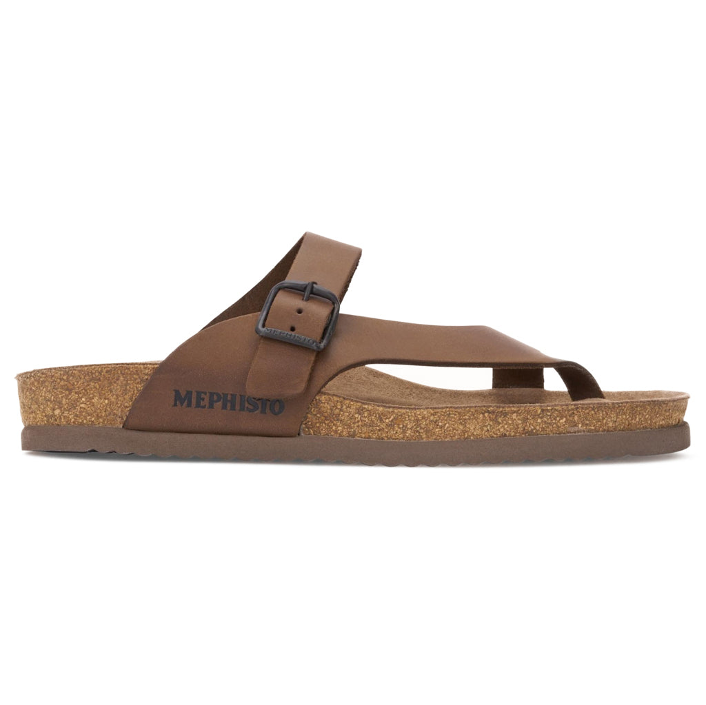 Mephisto Niels Nubuck Mens Sandals#color_dark brown