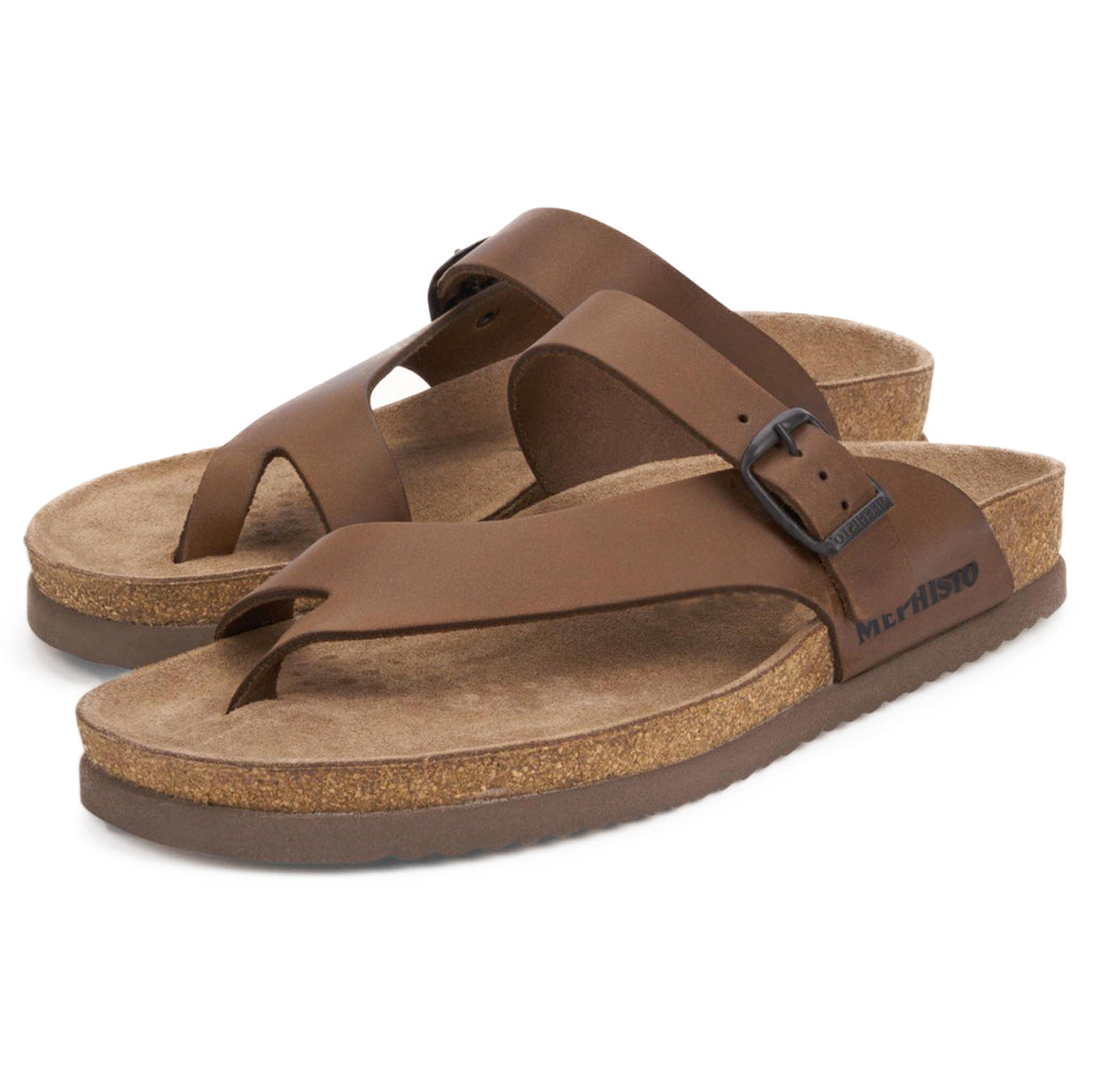 Mephisto Niels Nubuck Mens Sandals#color_dark brown