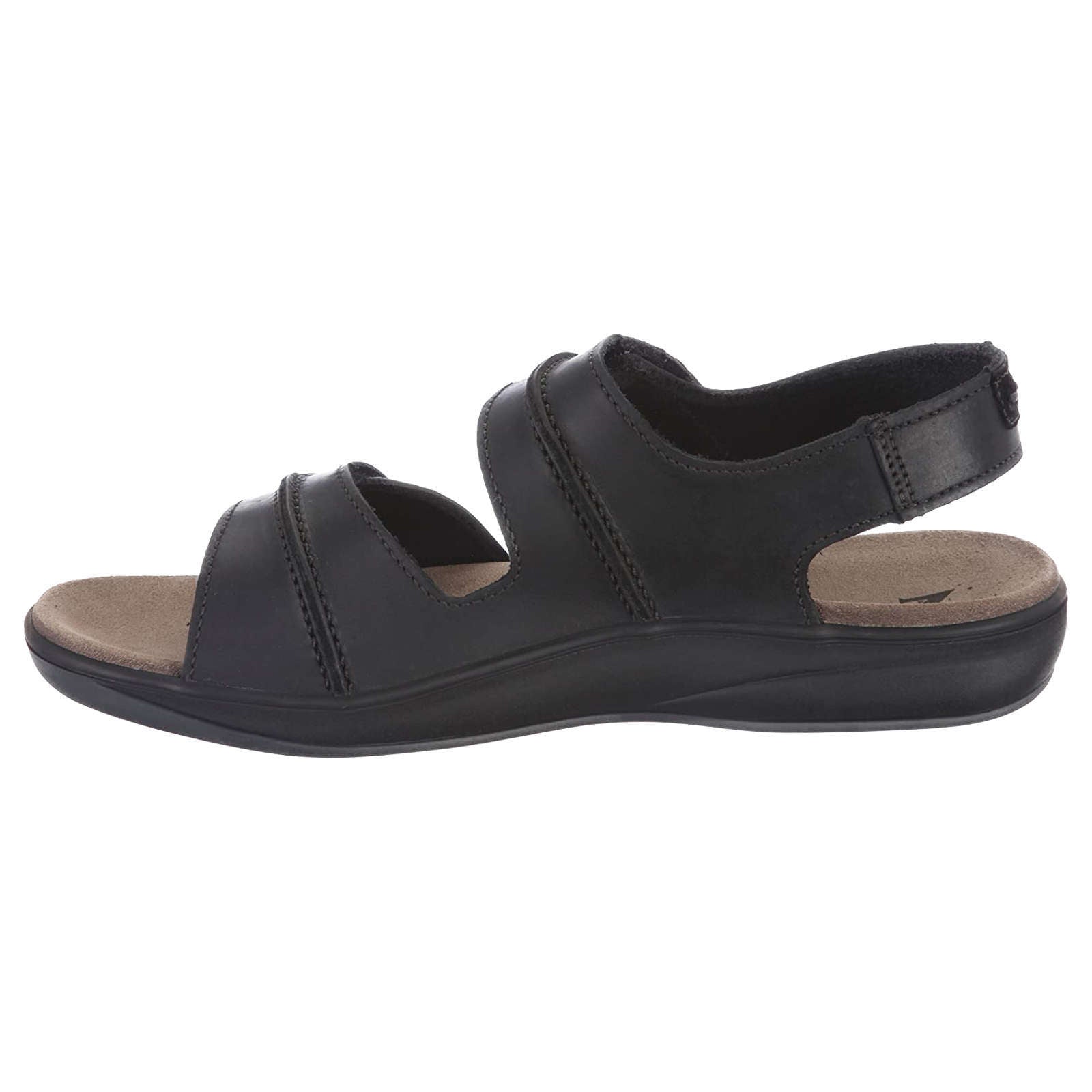 Mephisto Sagun Nubuck Mens Sandals#color_black