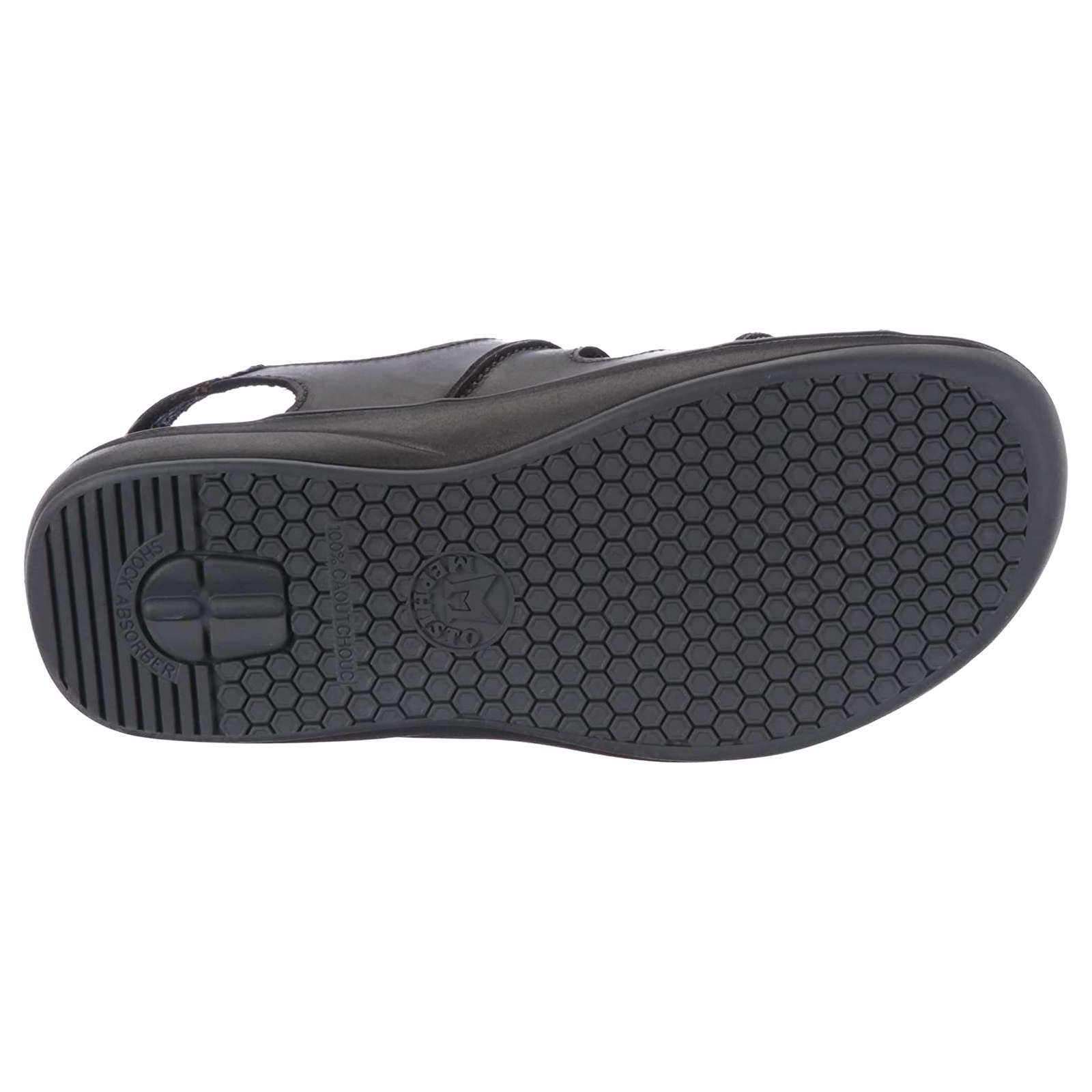 Mephisto Sagun Nubuck Mens Sandals#color_black