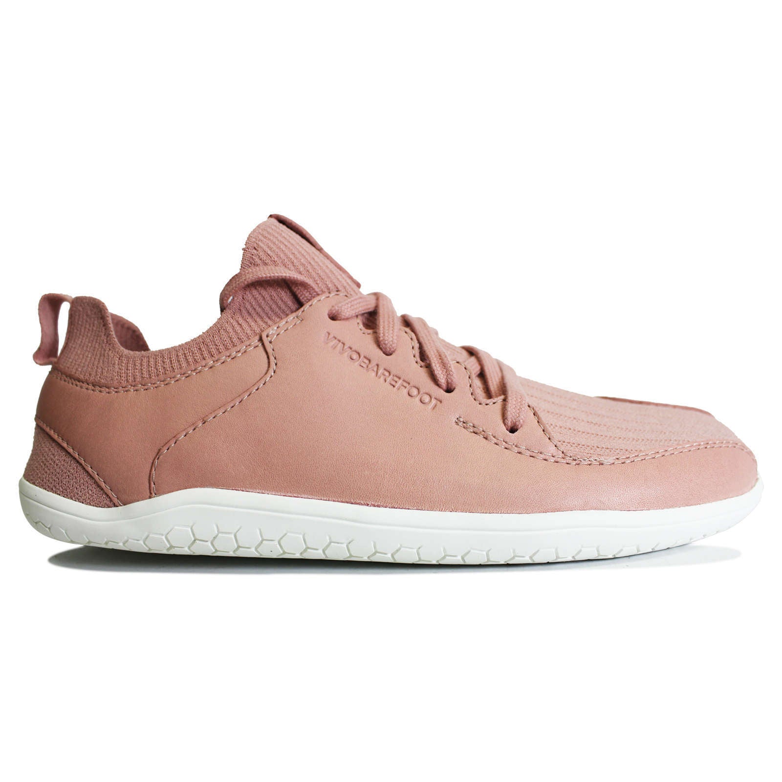 Vivobarefoot Primus Knit II Textile Leather Womens Trainers#color_misty rose