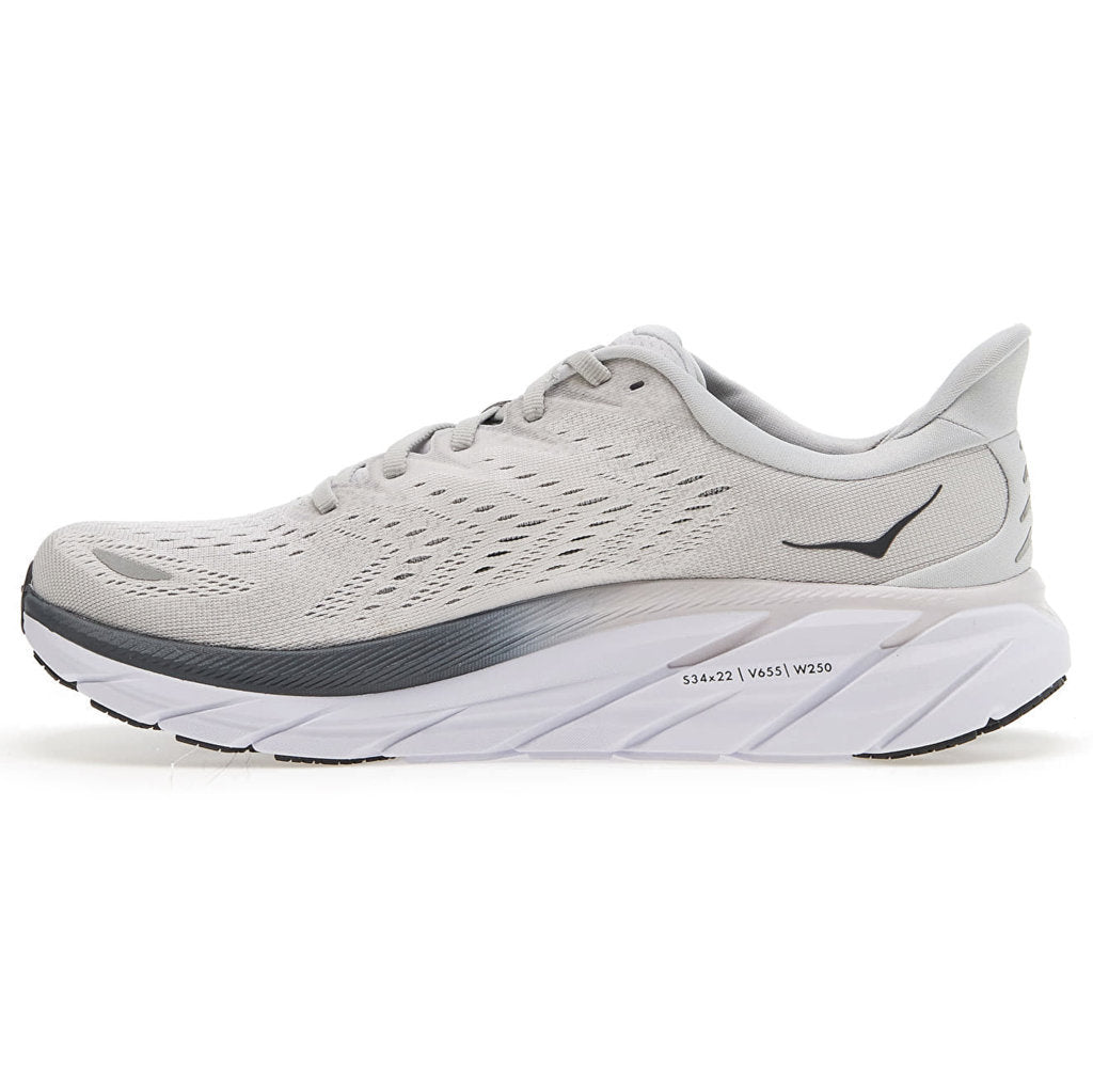 Hoka One One Clifton 8 Textile Mens Trainers#color_lunar rock nimbus cloud