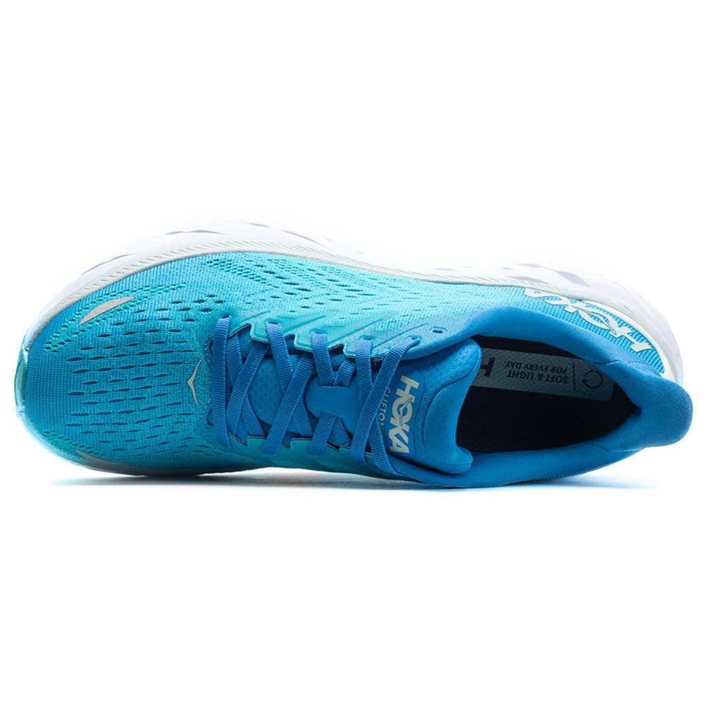 Hoka One One Clifton 8 Textile Mens Trainers#color_ibiza blue scuba blue