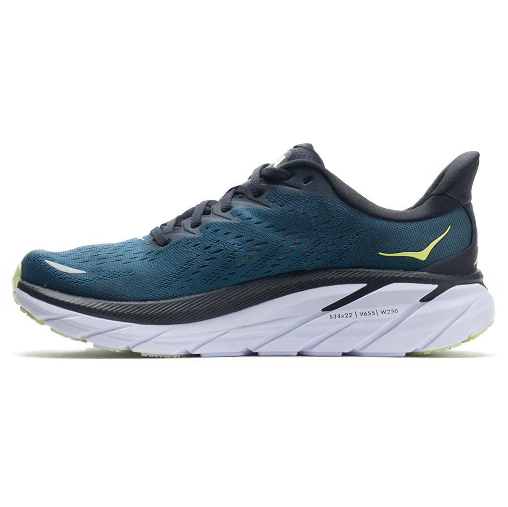 Hoka One One Clifton 8 Textile Mens Trainers#color_blue coral butterfly