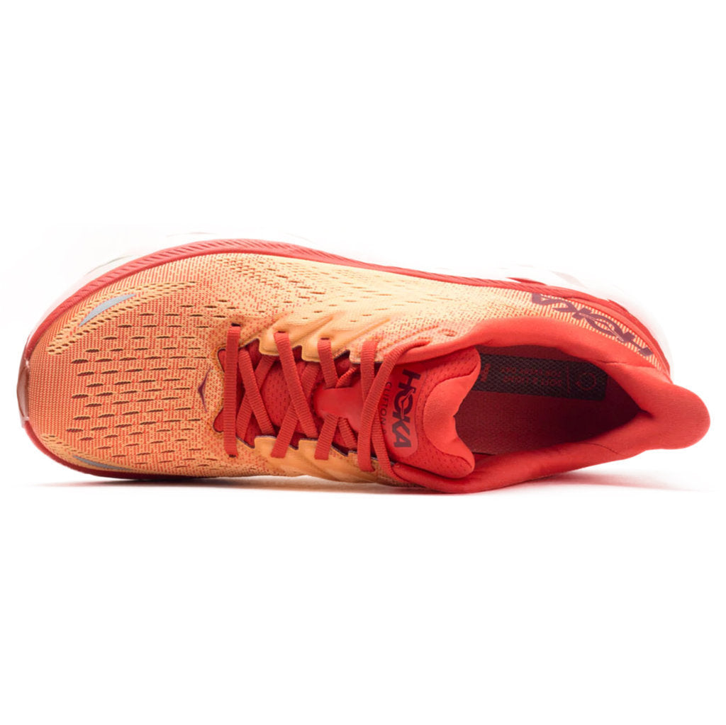 Hoka One One Clifton 8 Textile Mens Trainers#color_fiesta blazing orange