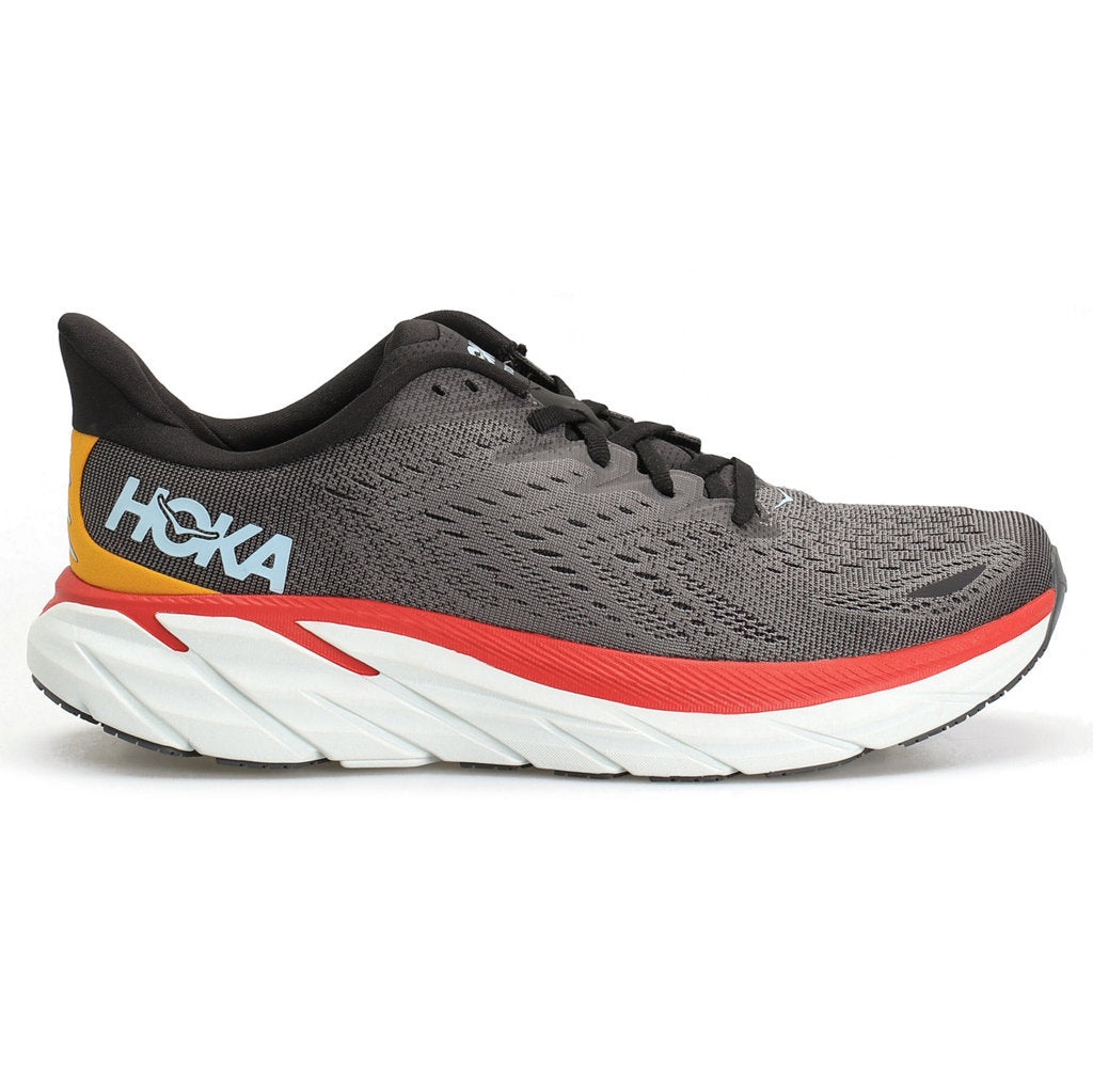 Hoka One One Clifton 8 Textile Mens Trainers#color_anthracite castlerock