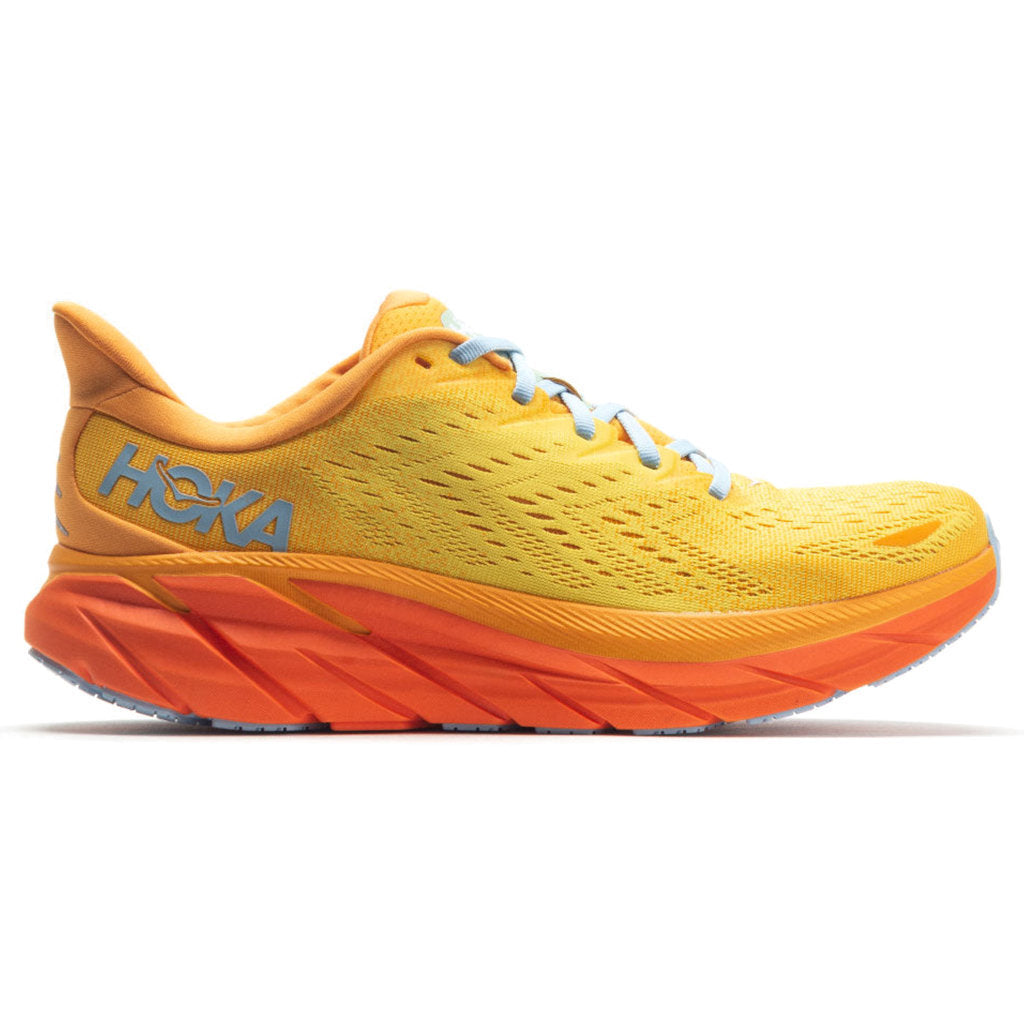 Hoka One One Clifton 8 Textile Mens Trainers#color_radiant yellow maize