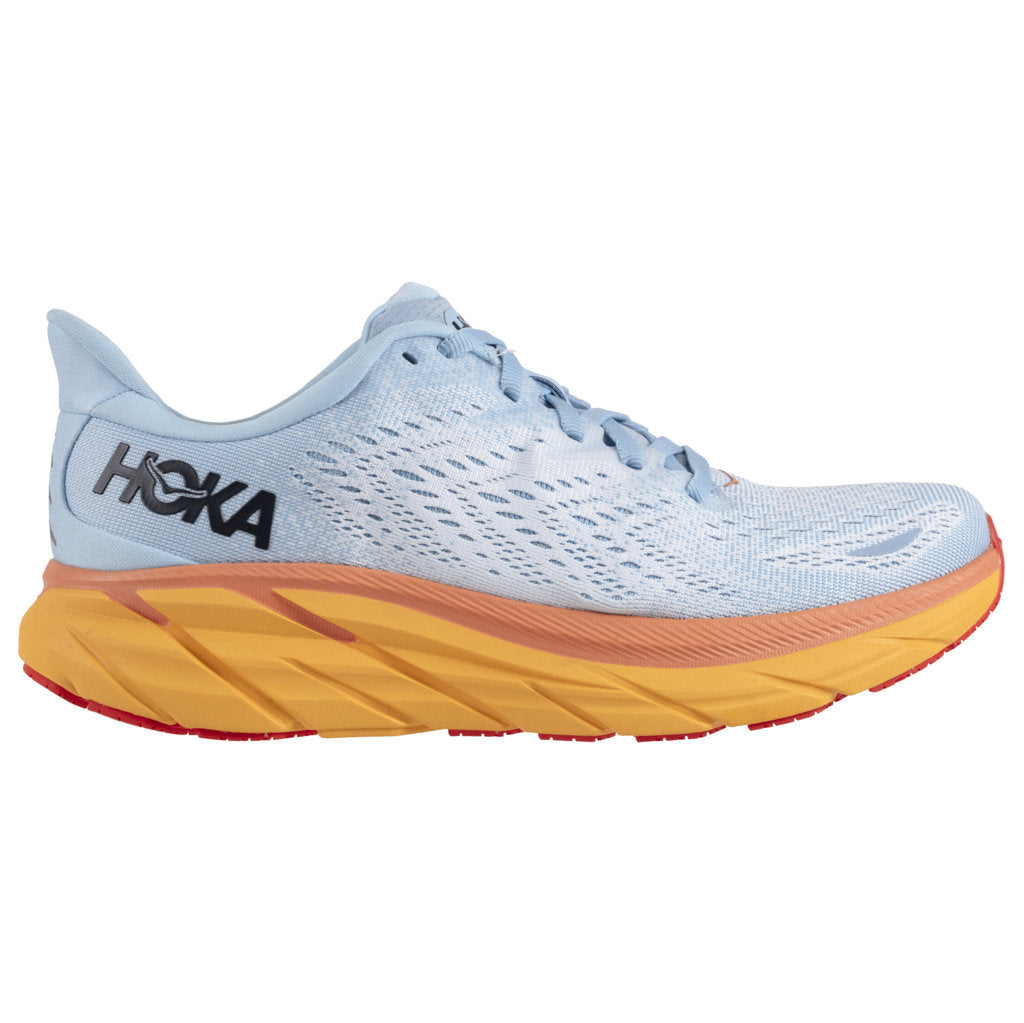 Hoka One One Clifton 8 Textile Womens Trainers#color_summer song ice flow