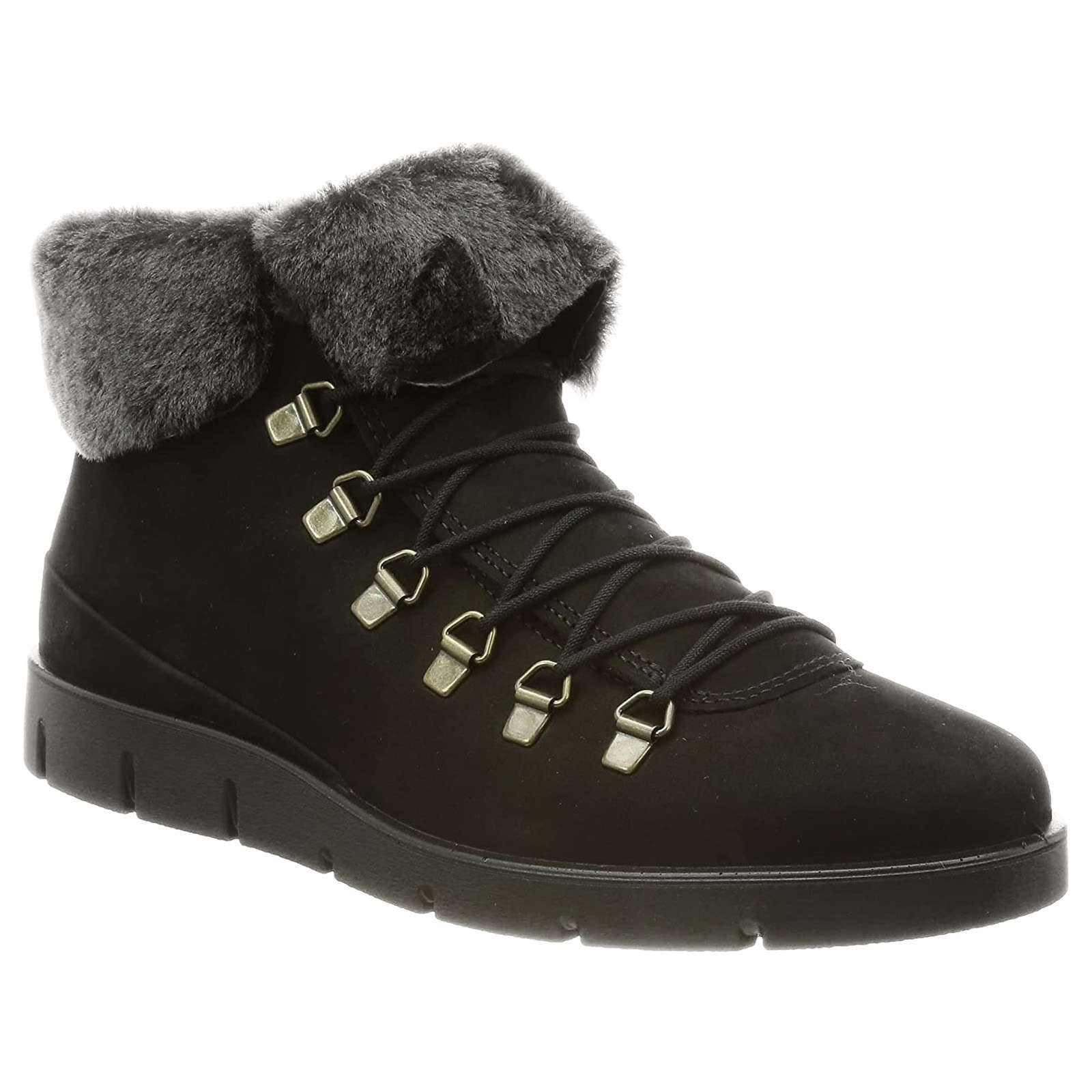 Ecco Bella 282333 Nubuck Womens Boots#color_black dark shadow