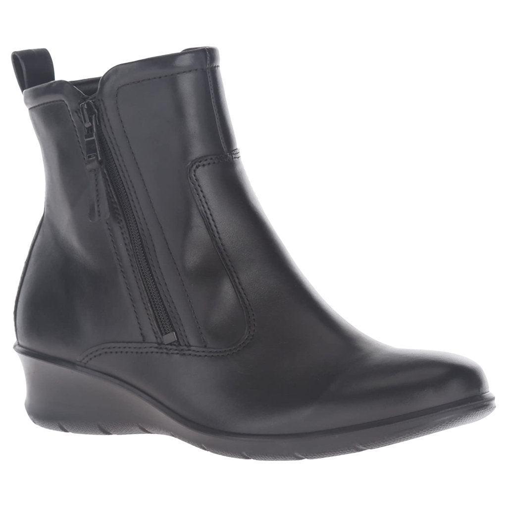 Ecco Felicia 217143 Leather Womens Boots#color_black