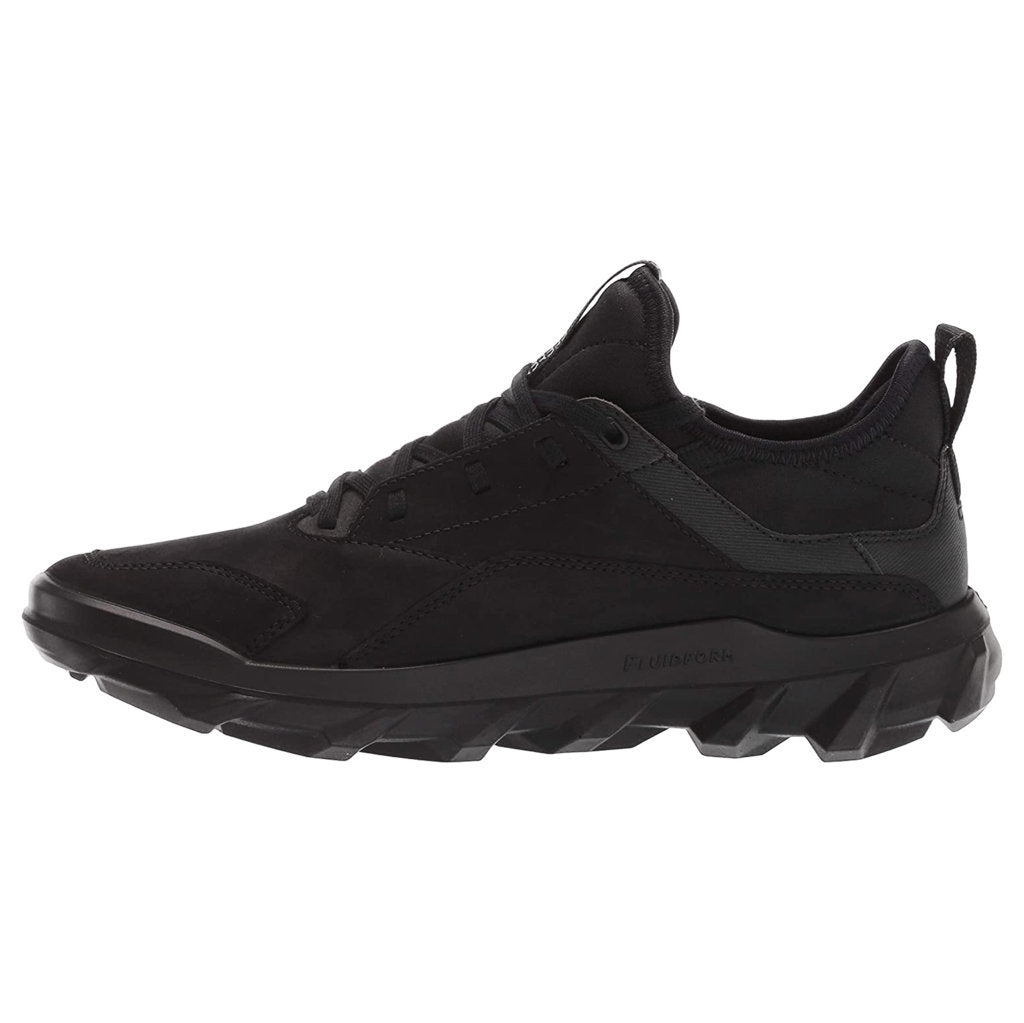 Ecco MX 820183 Nubuck Textile Womens Trainers#color_black