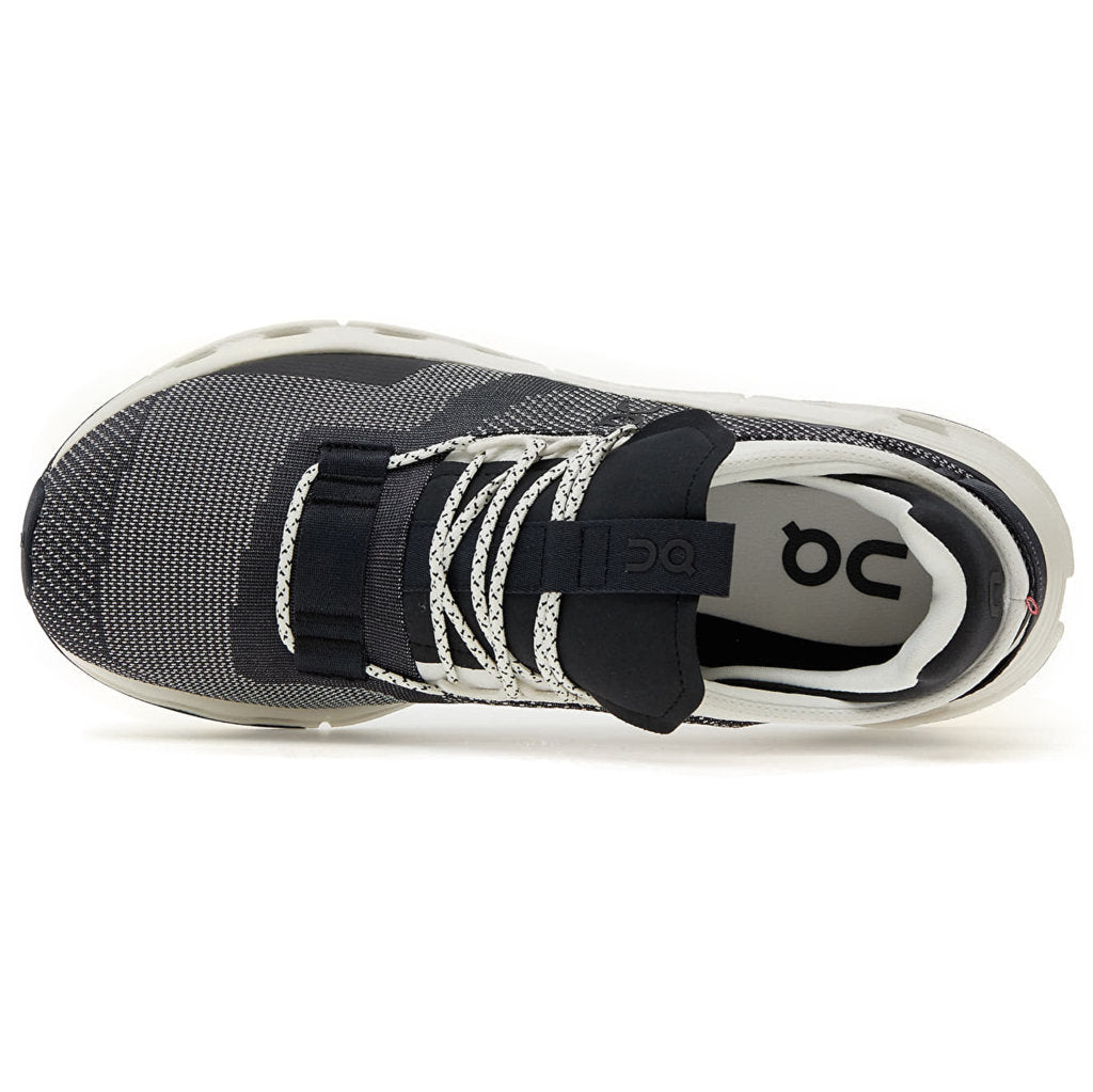 On Cloudnova Textile Men's Running Shoes#color_black white