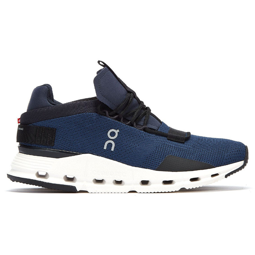 On Cloudnova Textile Men's Running Shoes#color_navy white