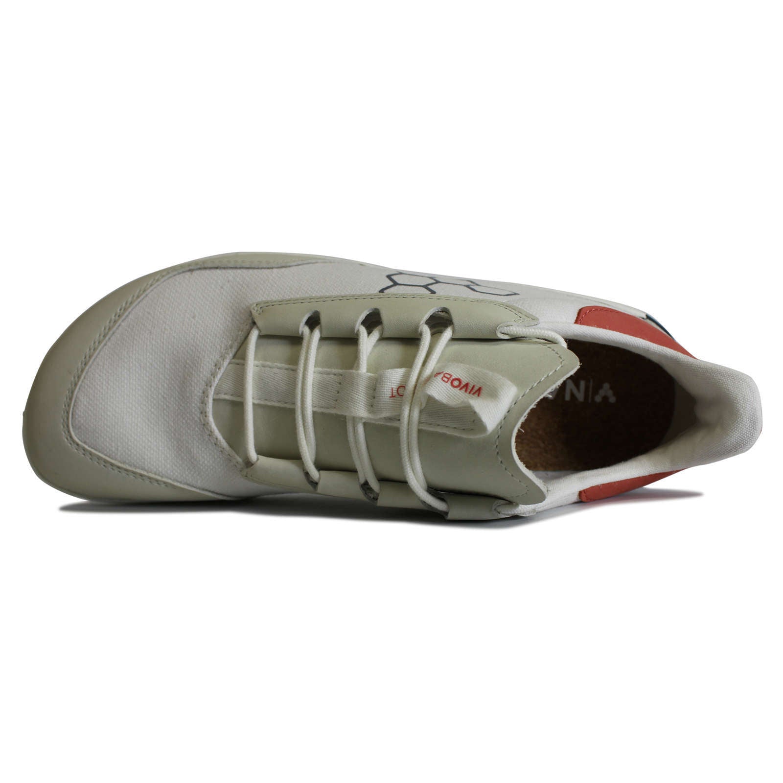 Vivobarefoot Geo Shell Leather Textile Womens Trainers#color_limestone coral