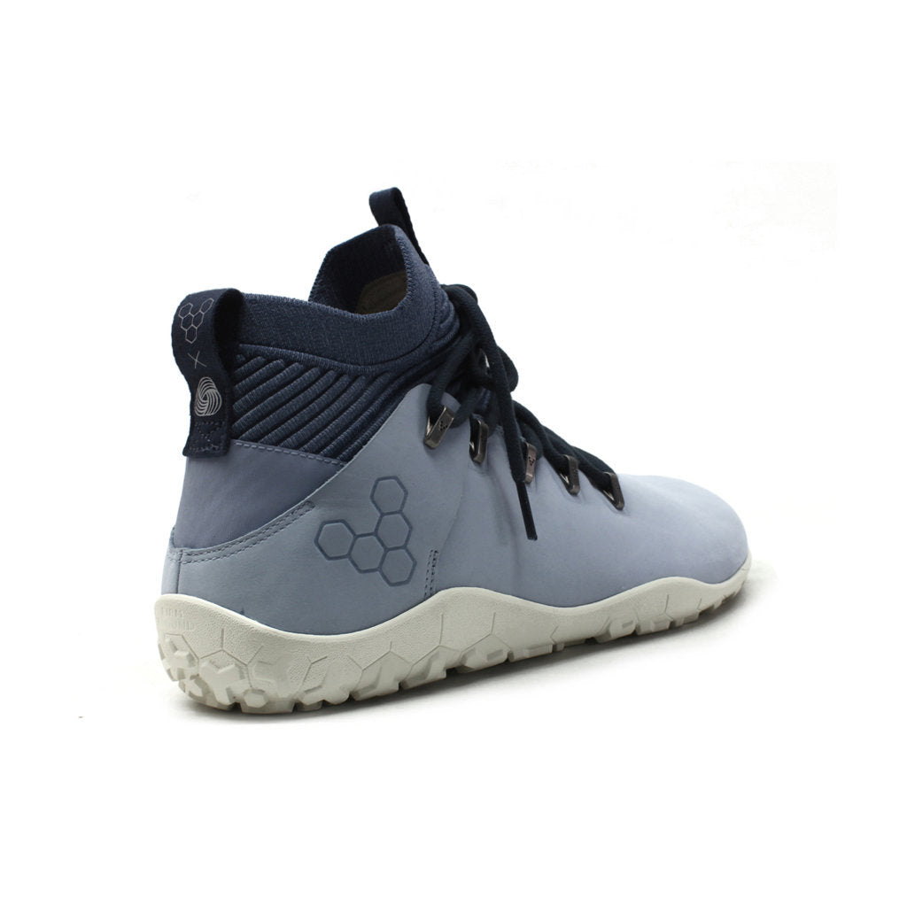 Vivobarefoot Magna FG Leather Textile Mens Trainers#color_haze blue