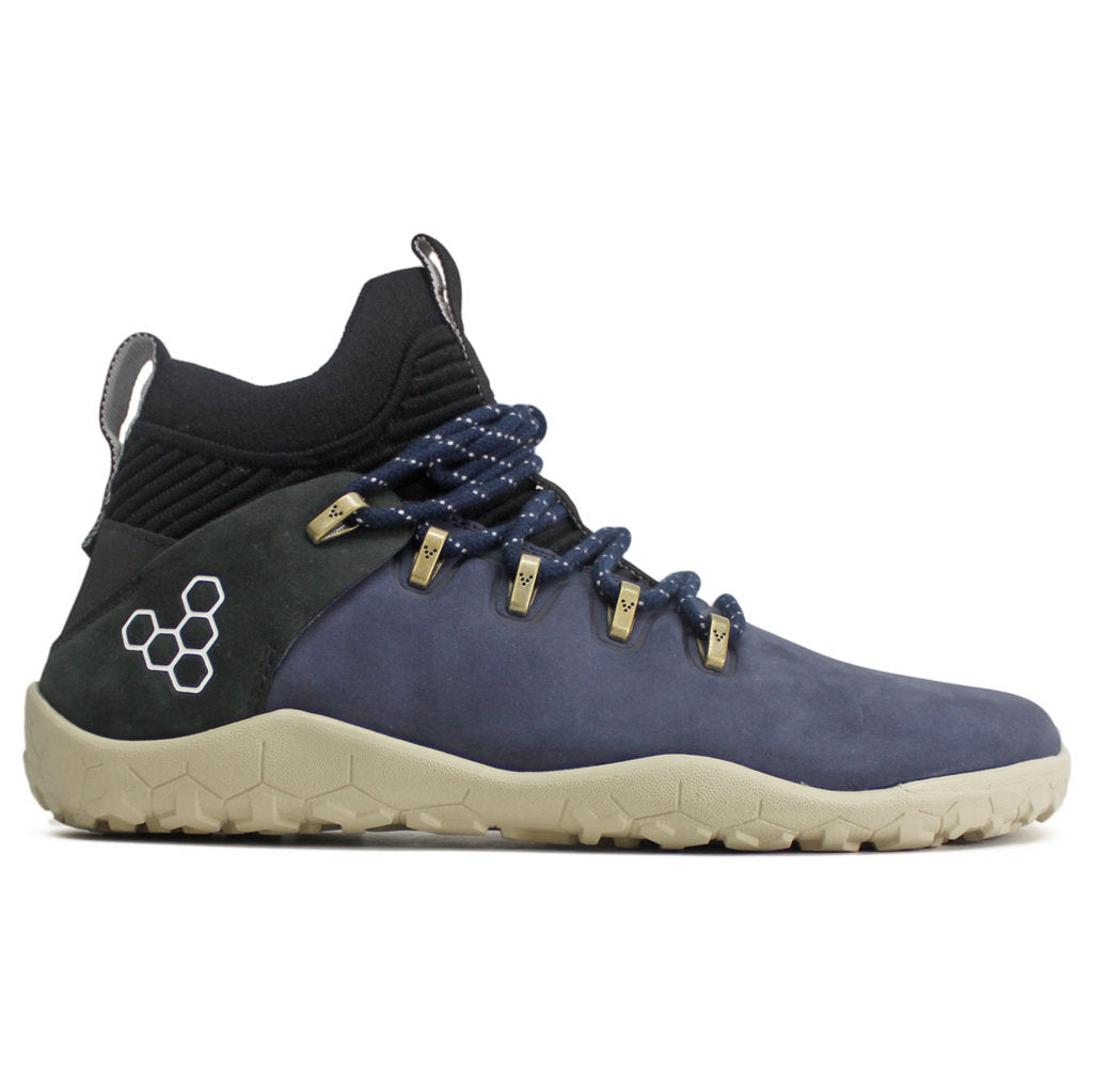 Vivobarefoot Magna FG Leather Textile Mens Trainers#color_dress blue