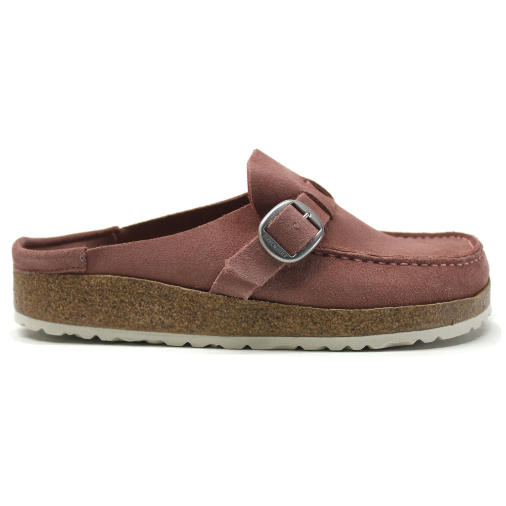 Birkenstock Buckley Suede Leather Unisex Sandals#color_pink clay