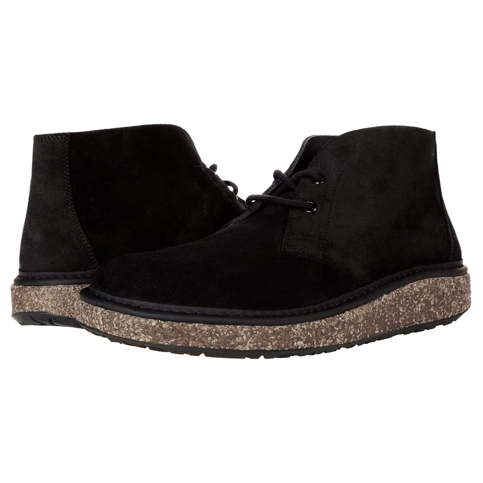 Birkenstock Milton Suede Leather Unisex Boots#color_black