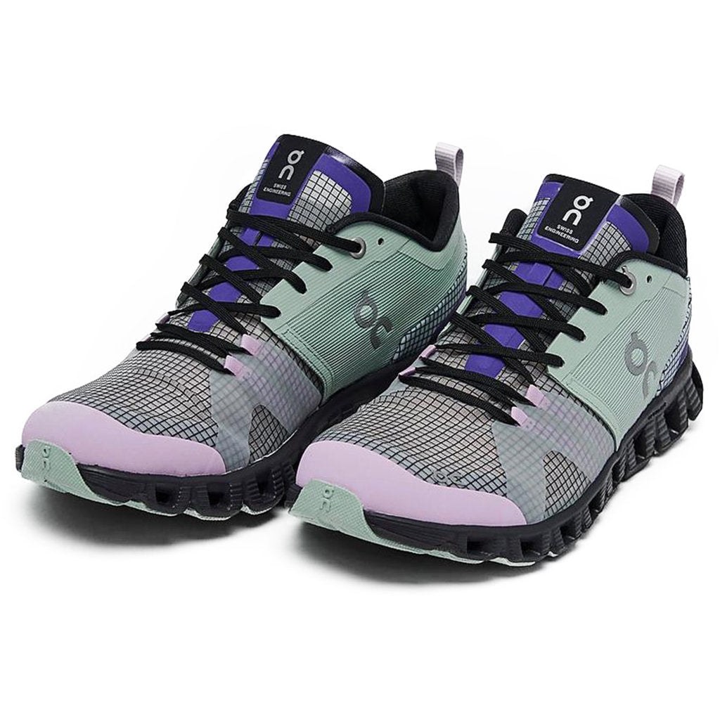 On Running Cloud X Shift Textile Synthetic Womens Trainers#color_surf vapor