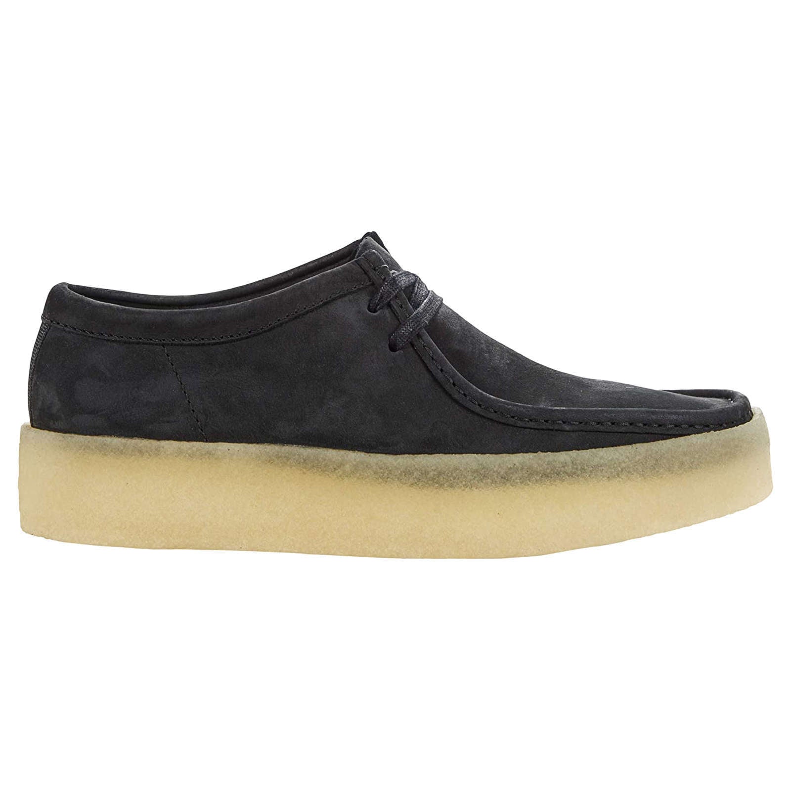 Clarks Originals Wallabee Nubuck Leather Women's Shoes#color_black